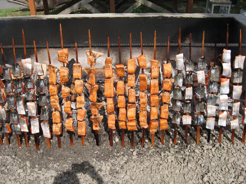 Lummi Seafood Study - Salmon BBQ