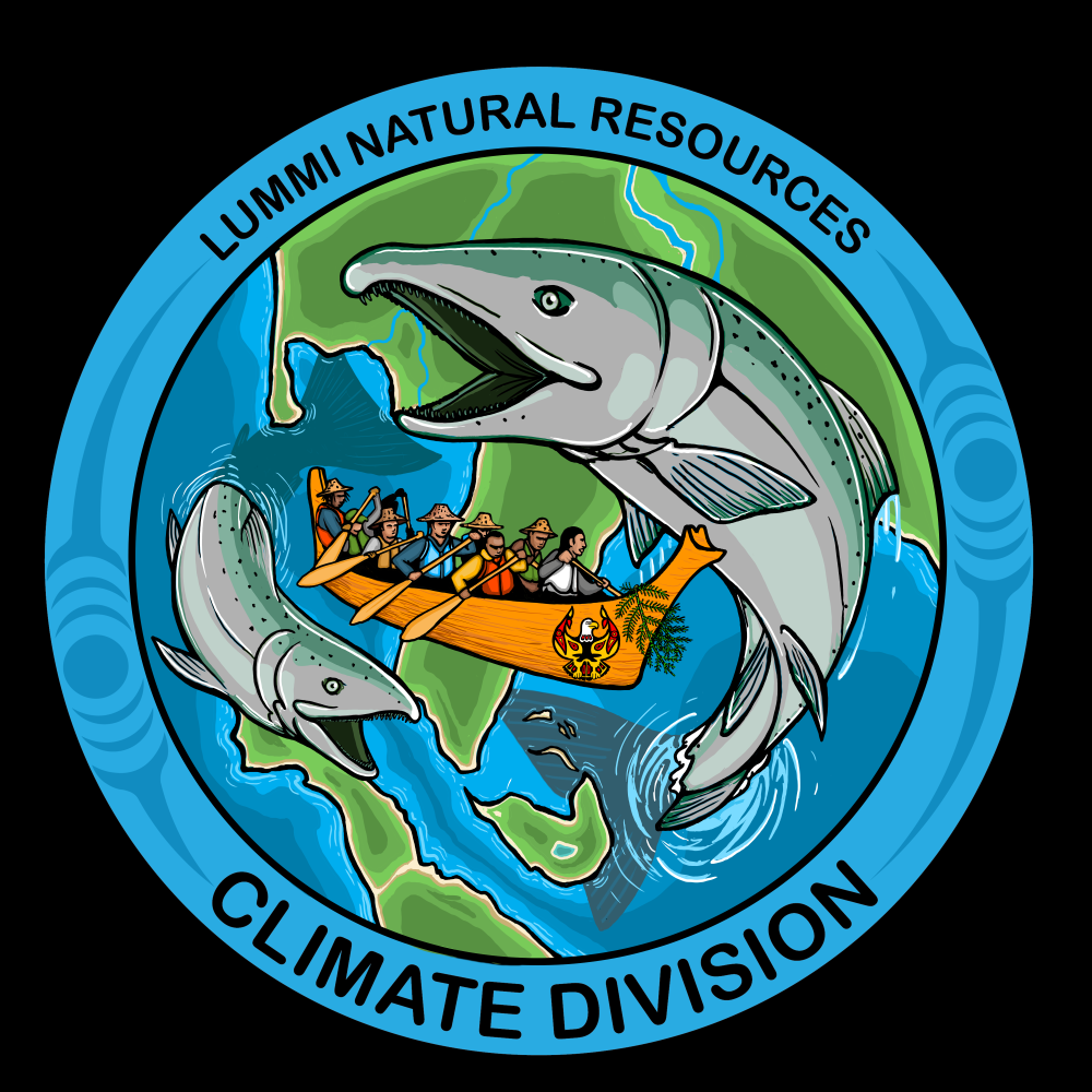 The logo of the LNR Climate Division, created by artist Thayne Yazzie.