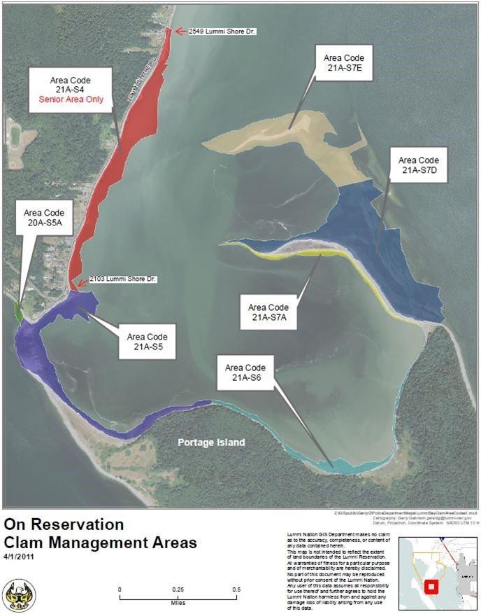 Portage Bay Clam Areas