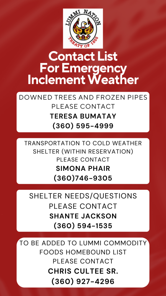 Cold Weather Instructions