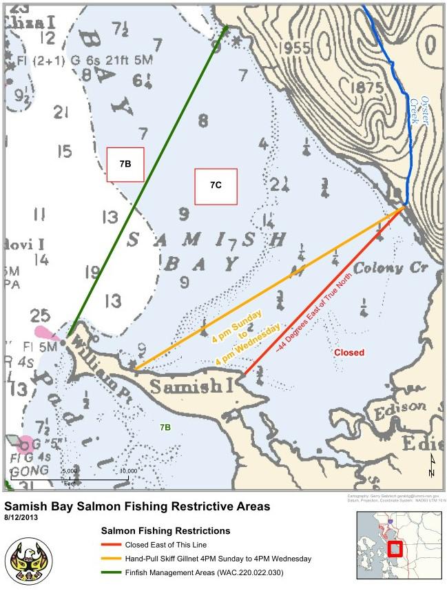 Samish Bay Fishing Zones