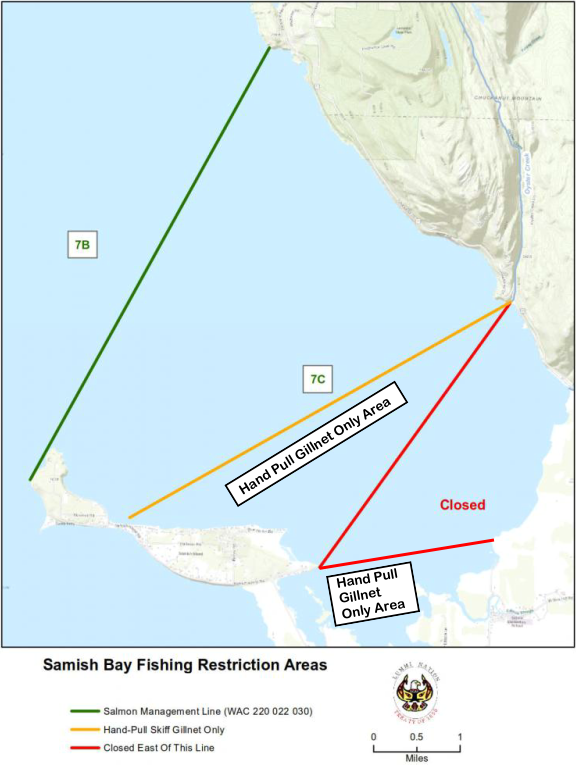 Samish Bay (7C) Fishing Area Map
