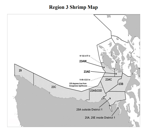Region 3 Shrimp Map