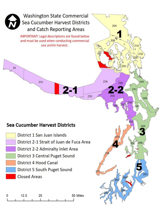 Sea Cucumber Harvest Districts