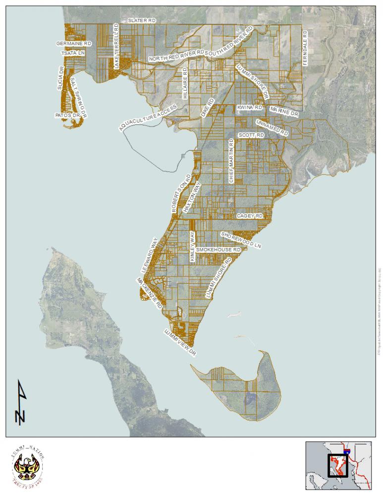 Lummi Reservation Map