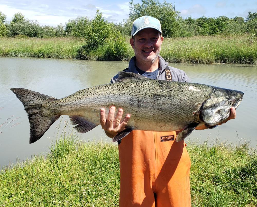 Mark with a Nooksack Spring Chinook