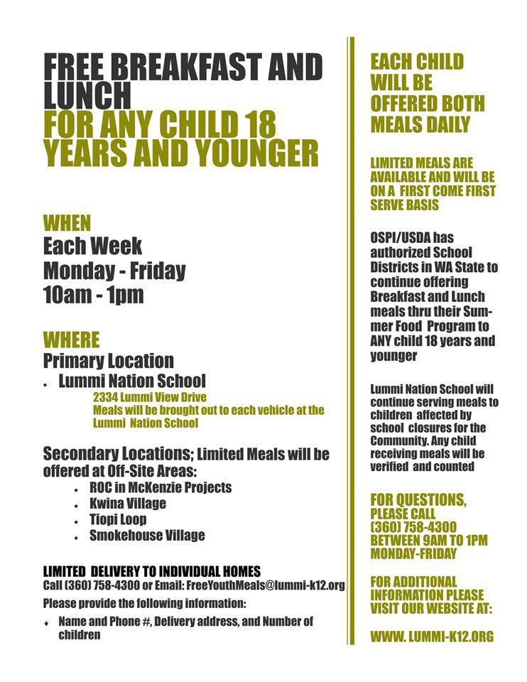 Lummi Nation School Food Distribution 3/16/20