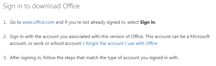 Log in to Office.com